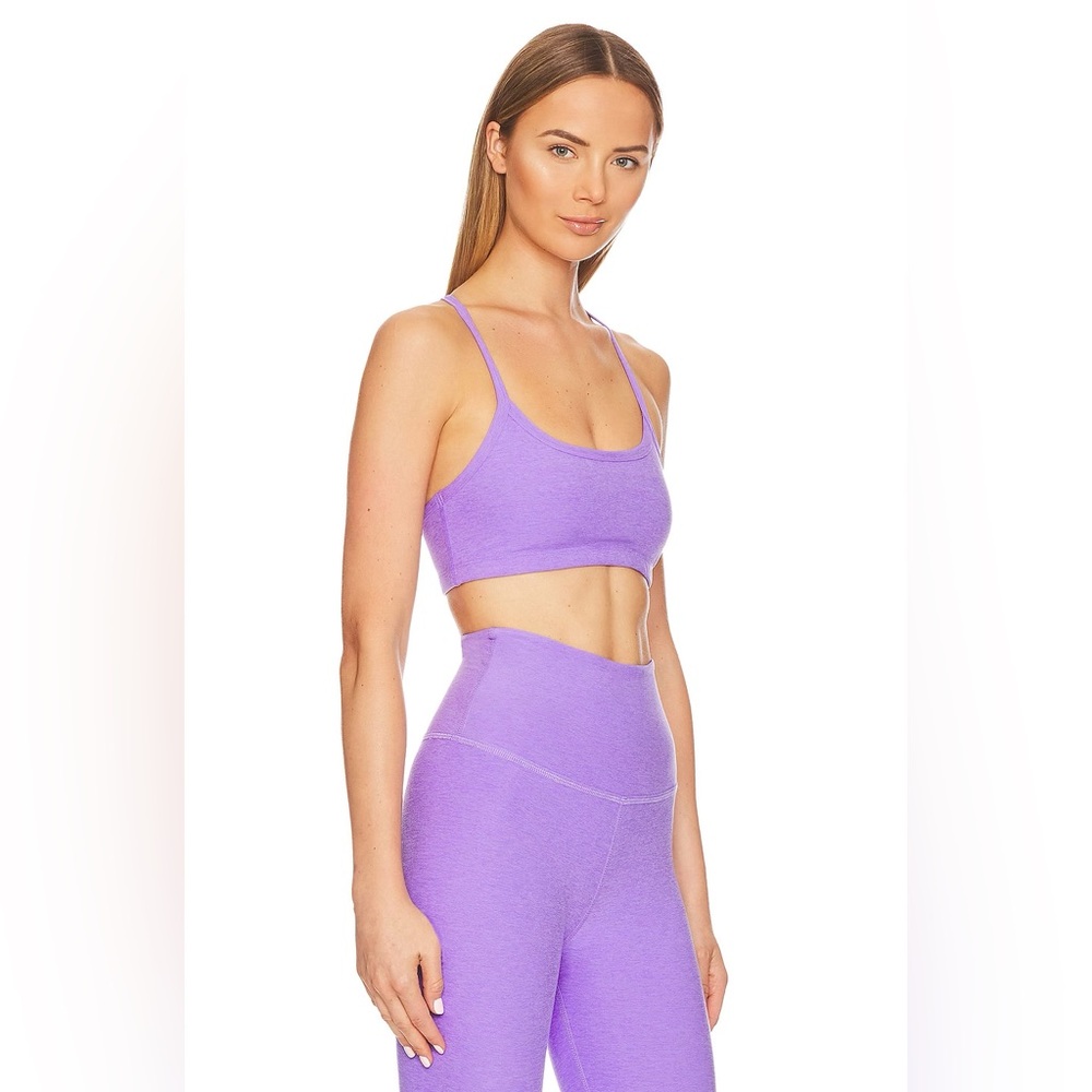 NWT Beyond Yoga Spacedye Caught in the Midi Leggings in Bright Amethyst Heather - Picture 5 of 10